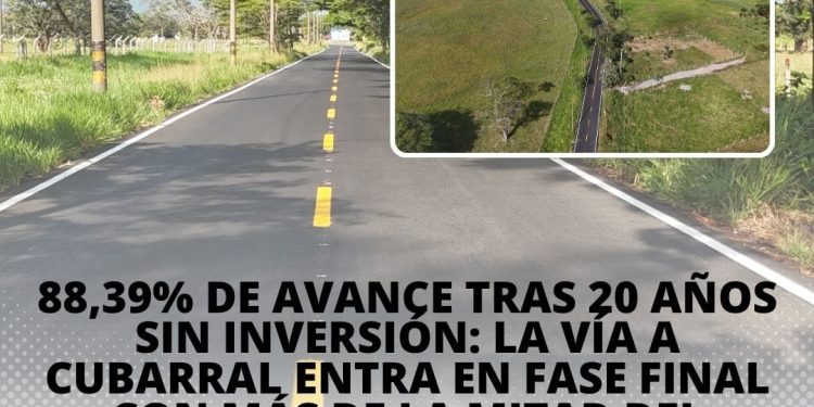 Luego de 20 años sin inversión, la recuperación de la vía a Cubarral entra en su fase final
