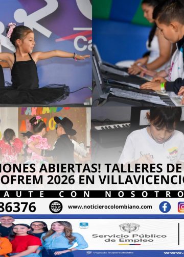Inscripciones abiertas! Talleres de Cultura Cofrem 2026 en Villavicencio