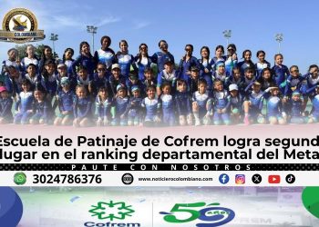 Escuela de patinaje Cofrem destaca en el ranking departamental del Meta 2026