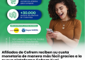 Afiliados de Cofrem utilizando la aplicación Cofrem Kupi para consultar y administrar la cuota monetaria
