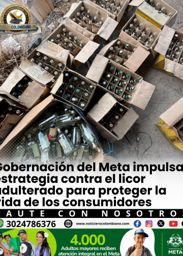 Estrategia de la Gobernación del Meta para evitar licor adulterado mediante destrucción de envases