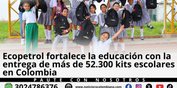 Entrega de kits escolares realizada por Ecopetrol a estudiantes y docentes de 31 municipios de Colombia para fortalecer la educación y la permanencia escolar.