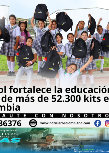 Entrega de kits escolares realizada por Ecopetrol a estudiantes y docentes de 31 municipios de Colombia para fortalecer la educación y la permanencia escolar.