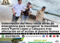 Maquinaria realizará obras de emergencia para recuperar el acceso al puente Humea en la vía que comunica Puerto López con Cabuyaro, Meta.