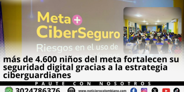 Estudiantes del Meta participan en actividades de la estrategia Ciberguardianes para fortalecer la seguridad digital, prevenir el ciberacoso y proteger sus datos personales en internet.