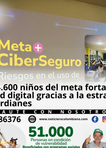 Estudiantes del Meta participan en actividades de la estrategia Ciberguardianes para fortalecer la seguridad digital, prevenir el ciberacoso y proteger sus datos personales en internet.