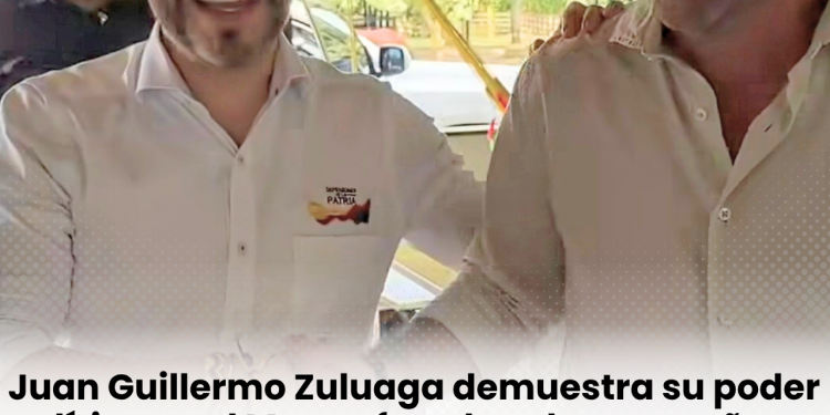 Juan Guillermo Zuluaga durante recorrido político fortaleciendo la campaña presidencial de Abelardo de la Espriella en el Meta y la Orinoquía.