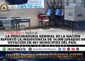 Jurados de votación durante la jornada electoral en Colombia mientras la Procuraduría reporta la ausencia de 14.000 designados.
