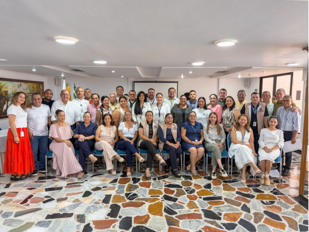 Registradores de los 29 municipios del departamento del Meta junto a las delegadas departamentales durante el ciclo electoral 2026.