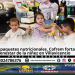 Entrega de paquetes nutricionales del programa Creciendo Juntos de Cofrem para madres gestantes, madres lactantes y niños en Villavicencio.