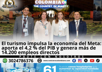 Panorámica turística del departamento del Meta que evidencia el crecimiento del turismo y su aporte del 4,2 % al PIB regional.