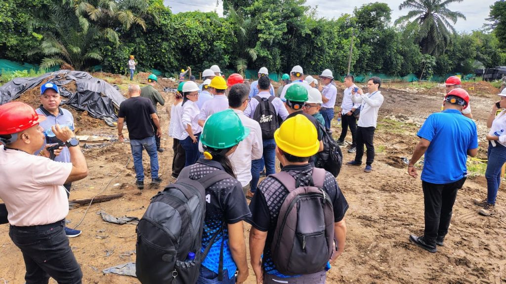 Área donde se construyen los laboratorios de Física y Química del megacolegio Alfonso López Pumarejo, con un 62 % de avance en Villavicencio.