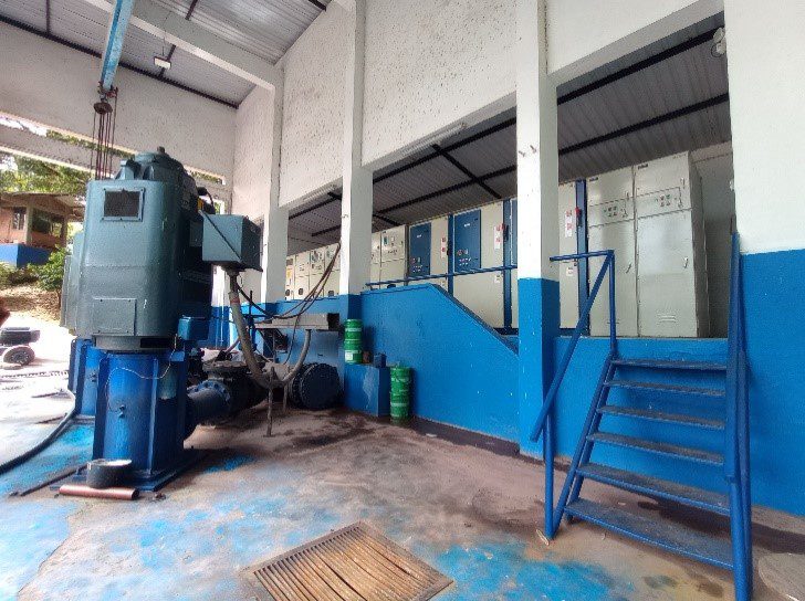 Viaducto 3 del acueducto de Villavicencio durante las obras de recuperación del sistema de abastecimiento de agua