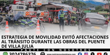 Corredor alterno habilitado durante las obras del puente de Villa Julia para mantener la movilidad en Villavicencio.