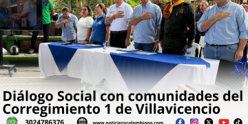 Habitantes del Corregimiento 1 participan en Diálogo Social en Las Mercedes, Villavicencio