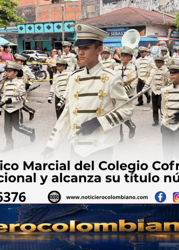 Banda Músico Marcial del Colegio Cofrem Villavicencio campeona nacional en Mariquita