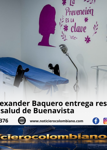 Alcalde Alexander Baquero entrega restaurado el centro de salud de Buenavist