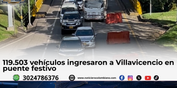 Vehículos ingresaron a Villavicencio durante el puente festivo del 12 de octubre