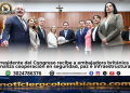 Honorio Henríquez se reúne con Louise de Sousa embajadora del Reino Unido en Colombia