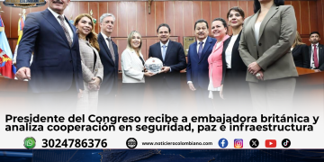 Honorio Henríquez se reúne con Louise de Sousa embajadora del Reino Unido en Colombia