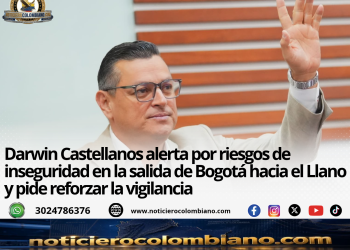 Darwin Castellanos alerta por inseguridad en la salida de Bogotá hacia el Llano