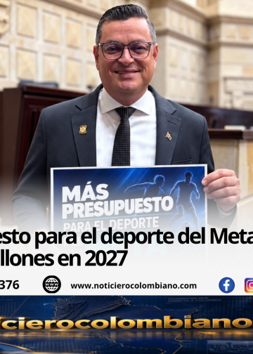 Presupuesto para el deporte del Meta en 2027, con inversión regionalizada de $2.988 millones en el documento de segundo debate.